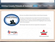 Tablet Screenshot of kittitascountyfriendsofanimals.com